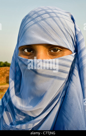 Bangladesch, Bagerhat, Portrait Frau Stockfoto