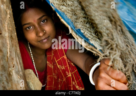 Bangladesch, Portrait Frau Stockfoto