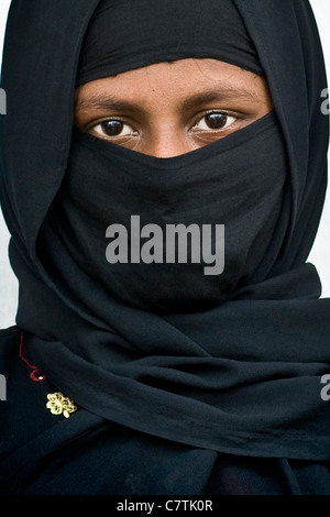 Bangladesch, Bagerhat, Portrait Frau Stockfoto