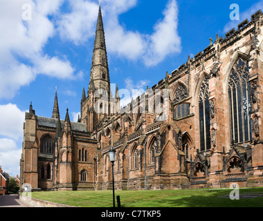 Lifchfield Kathedrale, Lichfield, Staffordshire, England, Vereinigtes Königreich Stockfoto