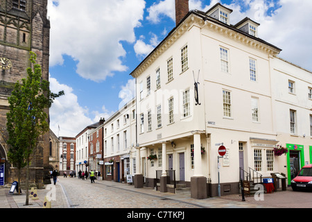 Das Samuel Johnson Birthplace Museum im Marktplatz, Lichfield, Staffordshire, England, Vereinigtes Königreich Stockfoto