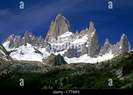 Argentinien, Patagonien, der Nationalpark Los Glaciares, El Chalten, Fitz Roy Berg, 3405m, Stockfoto
