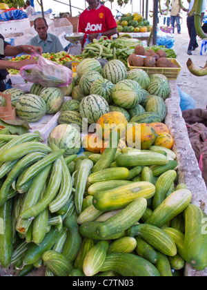 Obst und Gemüse verkauft in einem frischen Markt in Male, Malediven Stockfoto