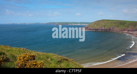 Swanlake Bay Manorbier Pembroke Pembrokeshire Wales Stockfoto