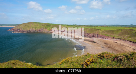 Swanlake Bay Manorbier Pembroke Pembrokeshire Wales Stockfoto