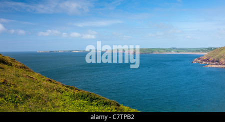 Swanlake Bay Manorbier Pembroke Pembrokeshire Wales Stockfoto