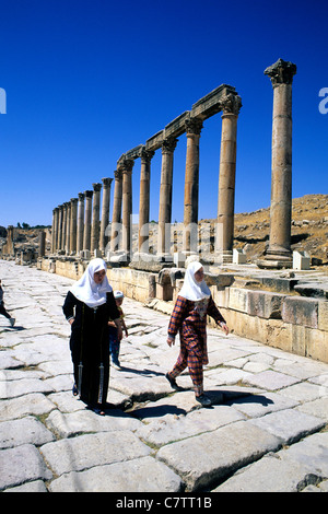 Jordan, Jerash, den Ruinen Stockfoto