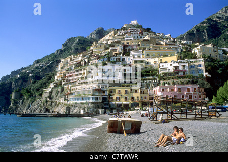 Italien, Kampanien, Amalfiküste. Positano Stockfoto