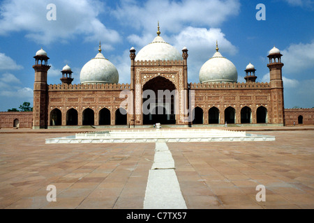 Pakistan, Lahore, Pakistan, die Badshahi-Moschee Stockfoto