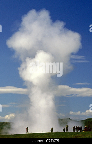 Island, Geysir Stockfoto