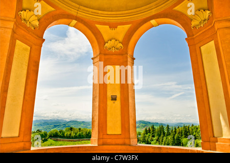 Italien, Emilia Romagna, Bologna. Wallfahrtskirche Madonna di San Luca Stockfoto