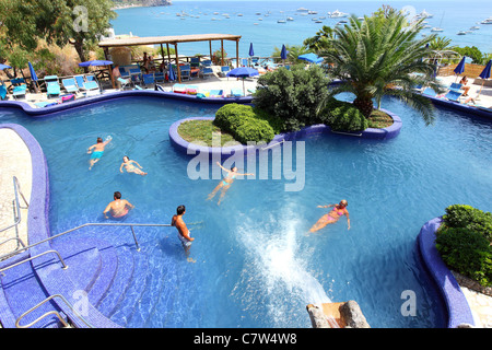 Italien, Kampanien, auf der Insel Ischia, Sant' Angelo, die Aphrodite-Thermalbäder Stockfoto