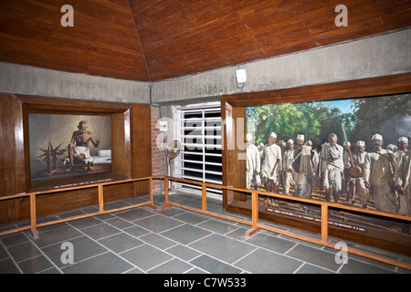 Gandhi Museum. Sabarmati Ashram. Ahmedabad. Indien Stockfoto