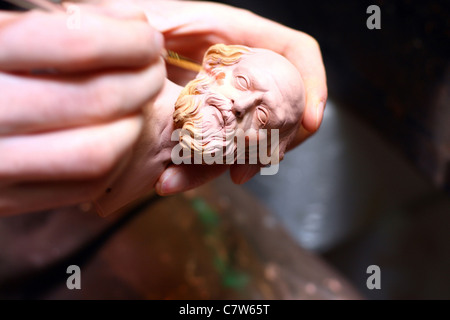 Italien, Kampanien, Neapel, machen Figur typischen Naples Krippe Stockfoto