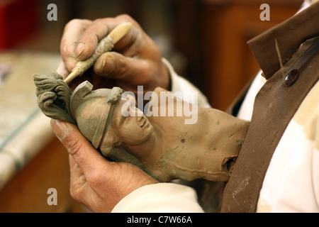 Italien, Kampanien, Neapel, machen Figur typischen Naples Krippe Stockfoto