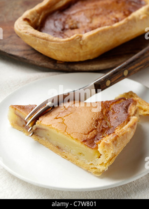 Bakewell Pudding slice Stockfoto