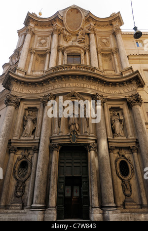 San Carlo Alle Quattro Fontane Chuch Rom Italien. Stockfoto