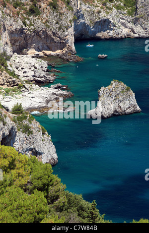Italien, Kampanien, Capri, Cala Matermania Stockfoto