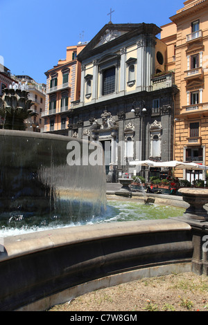 Italien, Kampanien, Naples, Triest und Trient quadratisch, San Ferdinando Kirche Stockfoto