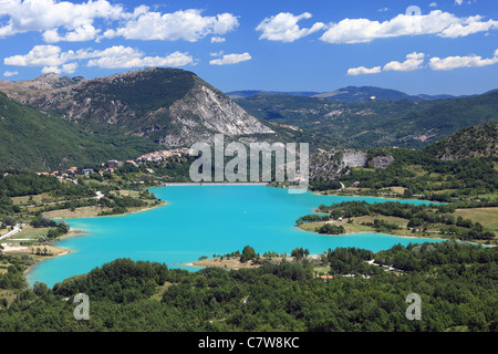 Italien, Molise, Castel San Vincenzo, der See Stockfoto