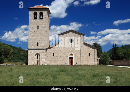 Italien, Molise, Castel San Vincenzo, San Vincenzo al Volturno Abtei Stockfoto