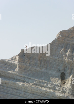 Scala dei Turchi - Türkisch Schritte Strand an der mediterranen Küste von Sizilien, Süditalien - in der Region Agrigento Stockfoto