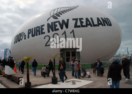 Rugby World Cup Anzeige 2011, Auckland, Neuseeland. Stockfoto