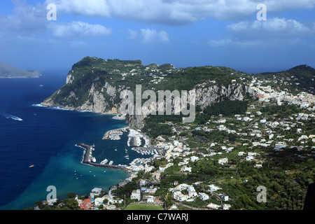 Italien, Kampanien, Capri, Marina Grande Stockfoto