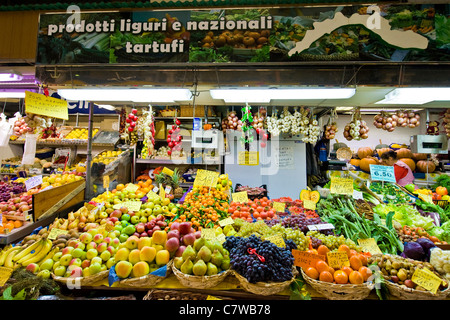 Italien, Ligurien, Genua, Oriental Gemüsehändler Markt Stockfoto