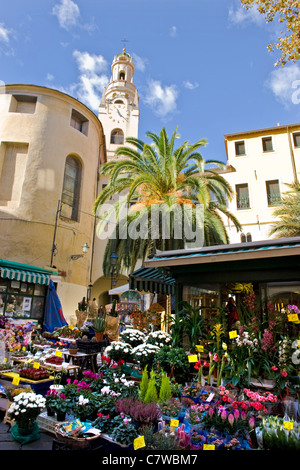 Italien, Ligurien, San Remo, Blumenmarkt Stockfoto