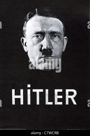 ADOLF Hitlers Nazi-Plakat über 1936 Stockfoto