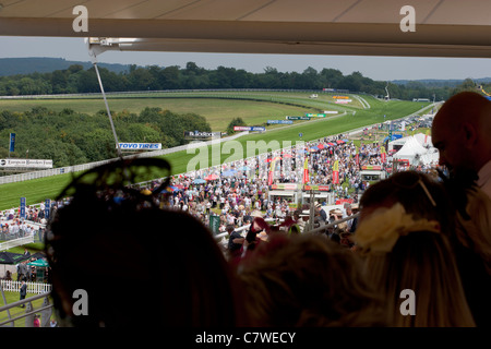 Zuschauer in Glorious Goodwood Damentag 2011 Stockfoto