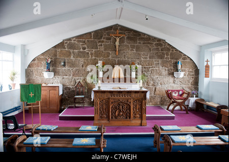 Maria Stern des Meeres ist die römisch-katholische Kirche in Hugh Town auf St. Mary auf der Isle of Scilly Stockfoto
