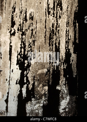 Schmutz bedeckt Fenster in Völklinger Steel Works, Deutschland. Stockfoto