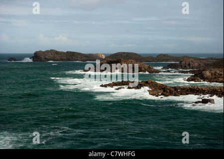 Hölle Bucht an der Küste von Bryher eine Insel in der Isle of Scilly Stockfoto