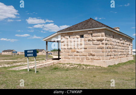 Fort Stockton, Texas, historischen Fort Stockton, militärische Grenze post aktiv 1859-86 Stockfoto