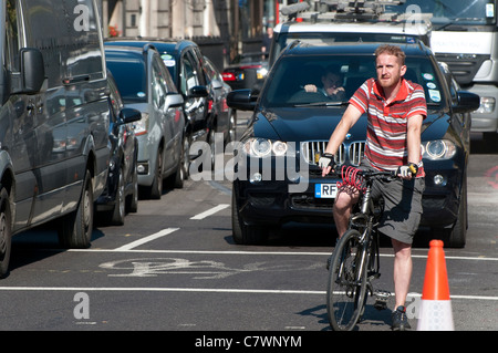 Verkehr Ansammlung, London, england Stockfoto