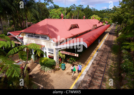 Kuranda Railway Station Far North Queensland Stockfoto