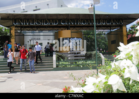 Managua Nicaragua, Mittelamerika, Pista Juan Pablo II, Universidad Centro Americana, UCA, Universität, Hochschulbildung, Eintritt, lateinamerikanisches Latino Stockfoto