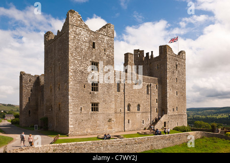 Bolton Castle in der Nähe von Leyburn in North Yorkshire, England, Großbritannien, Uk Stockfoto