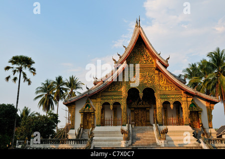 Die Haw Pha Bang (Ho Pha Bang), Royal oder Schlosskapelle, UNESCO-Weltkulturerbe Luang Prabang Stockfoto