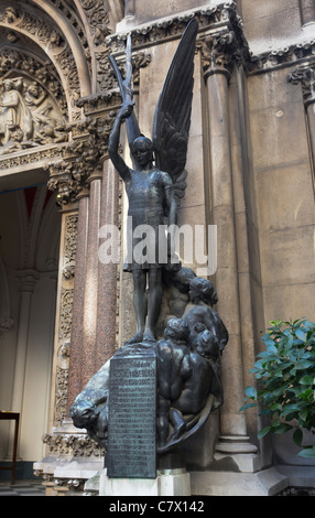 Ersten Weltkrieg-Denkmal in St. Michael in Cornhill Kirche, London, England Stockfoto