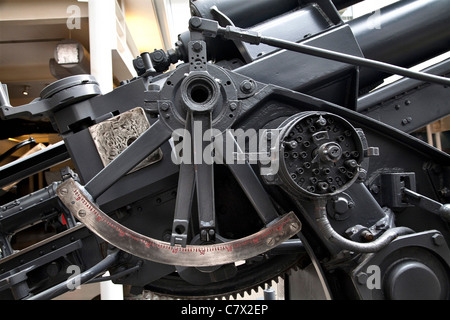 Deutsche 88mm Flak gun Höhe Guide und Funktionsweise. Imperial War Museum London. Stockfoto