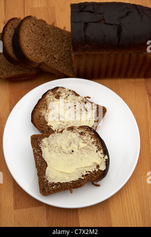 Veda Brotlaib verkauft eine Malz-Brot in Nordirland. Stockfoto