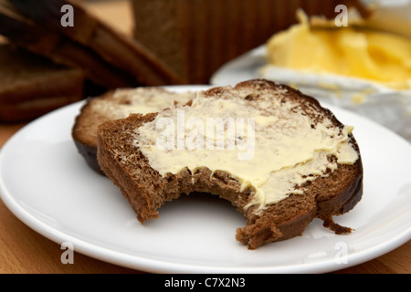 Veda Brotlaib verkauft eine Malz-Brot in Nordirland. Stockfoto