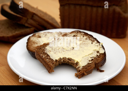 Veda Brotlaib verkauft eine Malz-Brot in Nordirland. Stockfoto