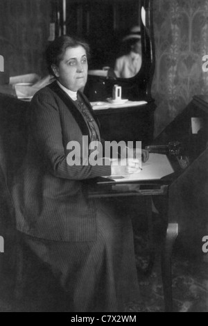 Amerikanischen Sozialreformer, Aktivist und Pazifist Jane Addams (1860-1935) - Co-Gewinner des Friedensnobelpreises im Jahre 1931. Stockfoto