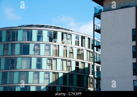 Die Albion Werke Apartments, Pollard Street, Ancoats, Manchester, England, UK Stockfoto