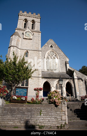 St. Michael Kirche in das Dorf des Bieres in Devon Stockfoto