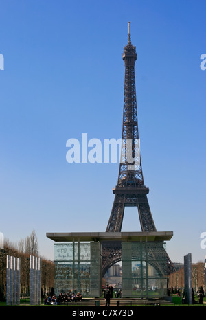 Eiffel Tower Aussicht Stockfoto